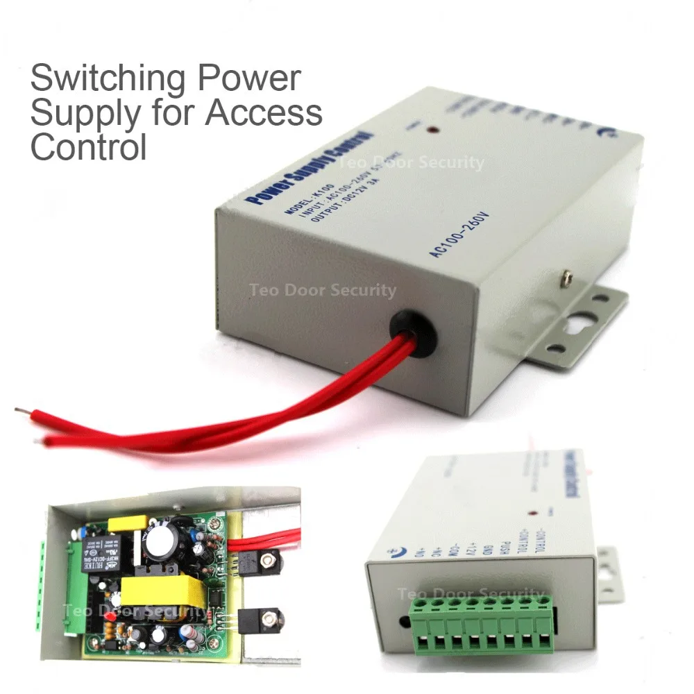 Дверной источник питания с контролем доступа DC 12V 3A/AC 110~ 240V