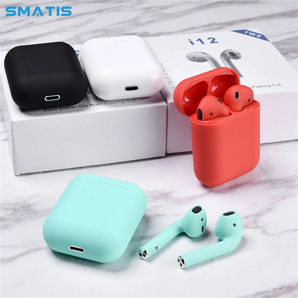 

i12 TWS Wireless Bluetooth Earphone Headphones Headset Touch Control Earbuds for Apple Huawei Xiaomi Earbuds Samsung Handsfree