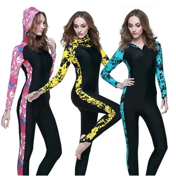 

New wetsuits women surfing diving suit for women size s-xxxxl diving equipment spear fishing diving wet suit female hi-q