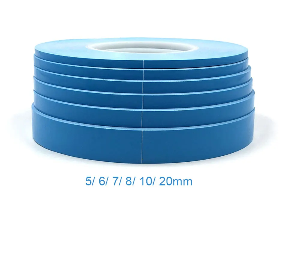 5M per Roll 5mm 6mm 7mm 8mm 10mm 20mm Double Side Ahesive Tape for IC Cooling Pin Fixed LED COB Light Heatsink Thermal Glue Tape (1)