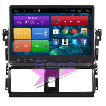 

Roadlover Android 6.0 Car Multimedia Player Radio For Toyota Vios 2014- Stereo GPS Navigation Auto Magnitol Audio Two Din NO DVD