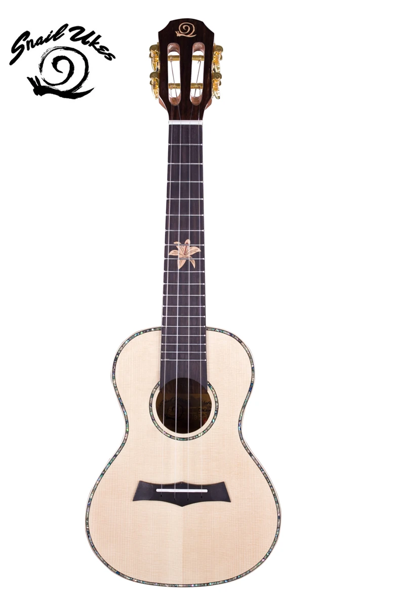 Electric Gloss Classical Ukulele Snail BHC-5T High Quality Spruce Solid 26 Tenor Musical Instruments Hawaii 4 Strings Guitar | Спорт и