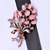 Hot Selling Fashionable Opal Stone Flower Brooch Pin Beautiful Rhinestone Clothes Accessories Women's Corsage Birthday Gifts ► Photo 1/6