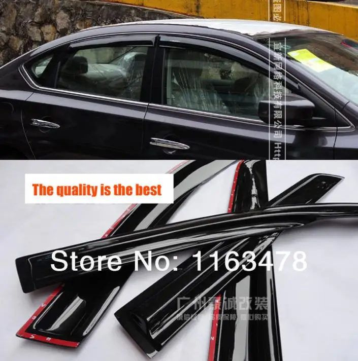 Для Nissan Sentra 2013 2014 2015 2016 Mugen Style оконный козырек защита от дождя и солнца