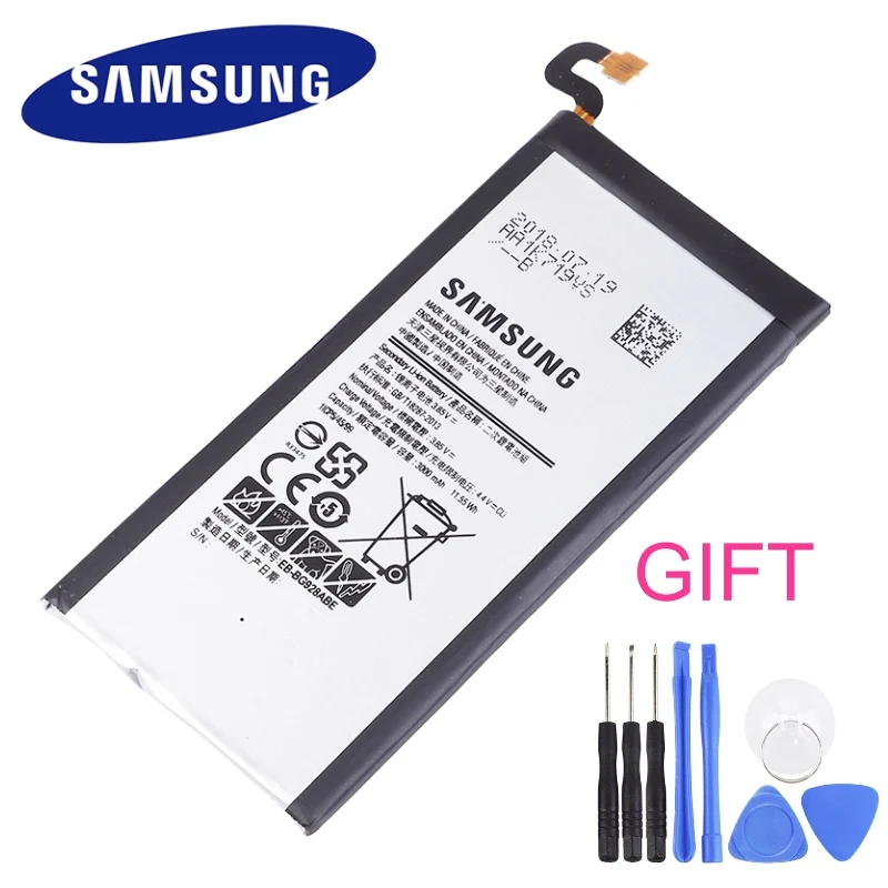 

Original Battery EB-BG928ABE For Samsung GALAXY S6 edge Plus SM-G9280 G928P G928F G928V G9280 G9287 Plus S6edge+ 3000mAh