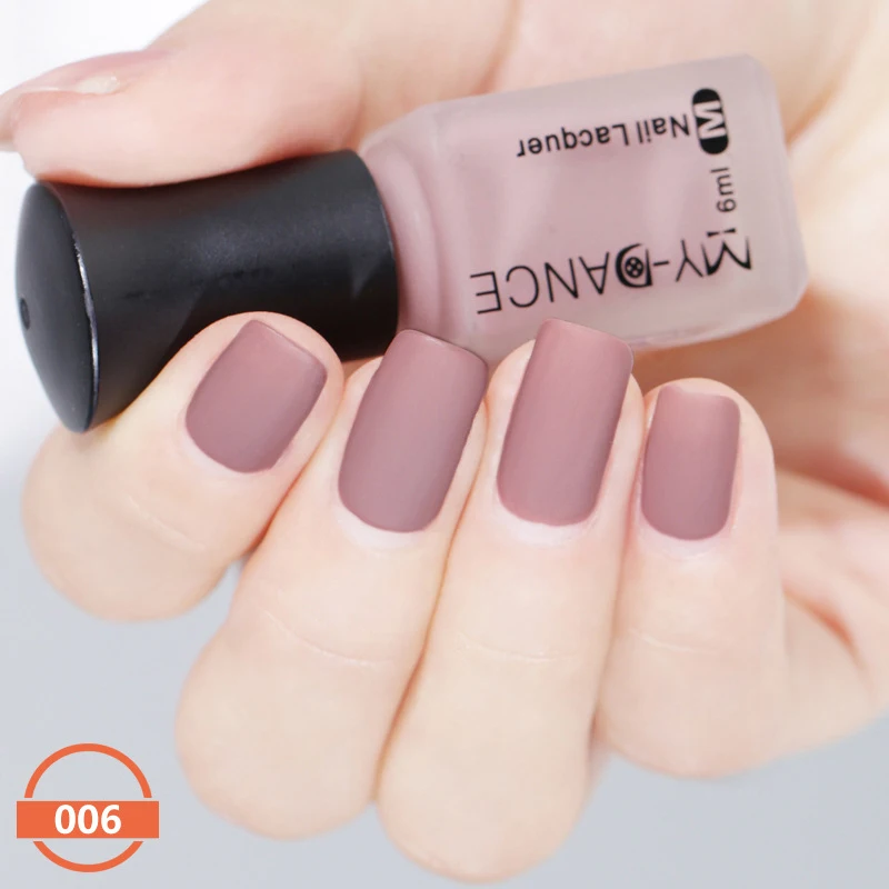 

MYDACNE 6ML 11 Colors Matt Nail Art Dull Nail Polish Varnish 9ml Nail Lacquer Manicure Nail Art Tips Color Polish 1 Bottle