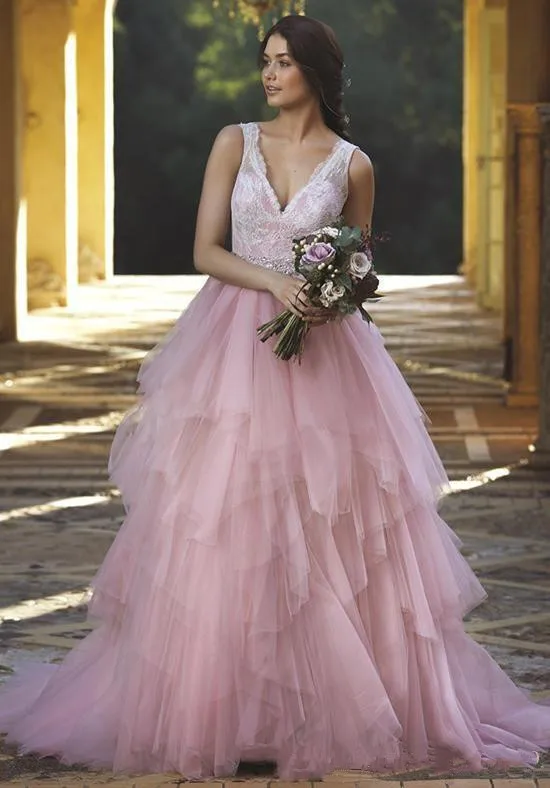 2017-new-romantic-a-line-wedding-dresses-pink-v-neck-lace-appliques-crystal-beaded-tulle-tiered-open-back-plus-size-formal-bridal-gowns (1)_