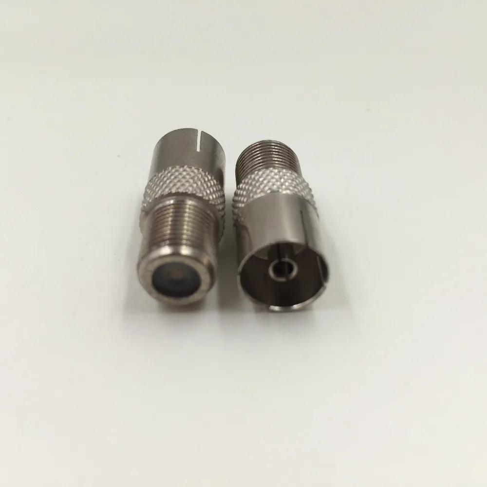 

10pcs F Type F Female Jack to TV PAL Female Jack Coaxial Connector Adapter Metal