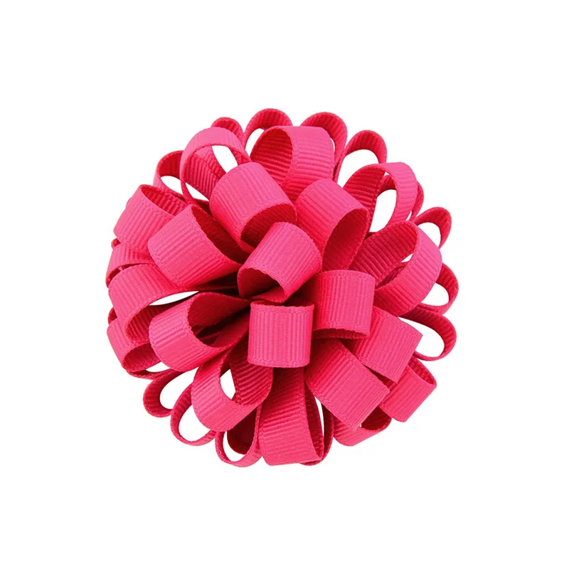 Модные цветочные аксессуары для волос из ткани корейские Многослойные очаровательные большие розовые эластичные резинки для волос - Цвет: 27 Rope