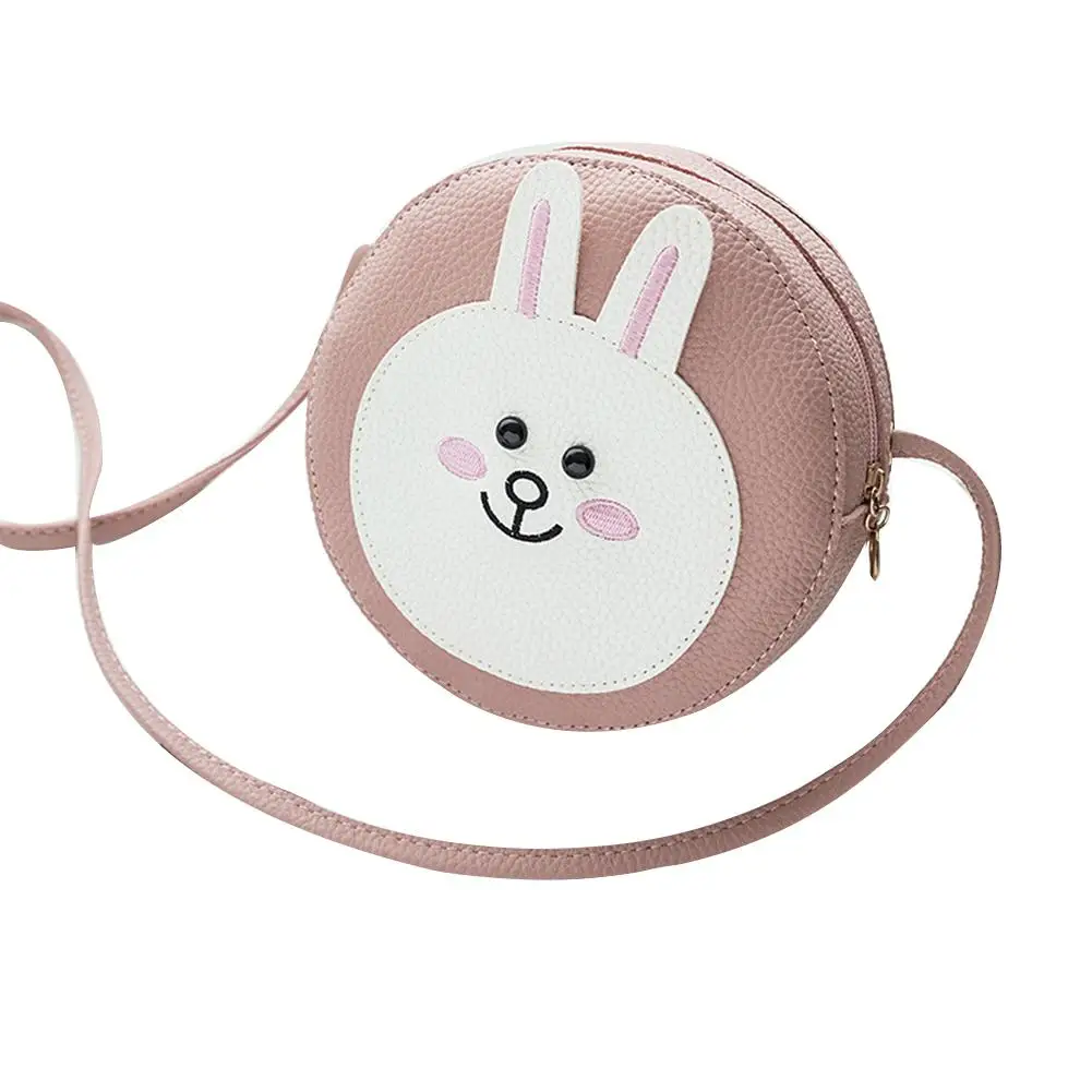 Мини-сумка для мобильного телефона с милым мультяшным кроликом/медведем PinShang Girls - Цвет: Rabbit pink