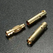 10 Pair 3.5mm Gold Plated Copper Banana Plug Connector Male Female Socket Adapter For RC Car Truck Drone Battery