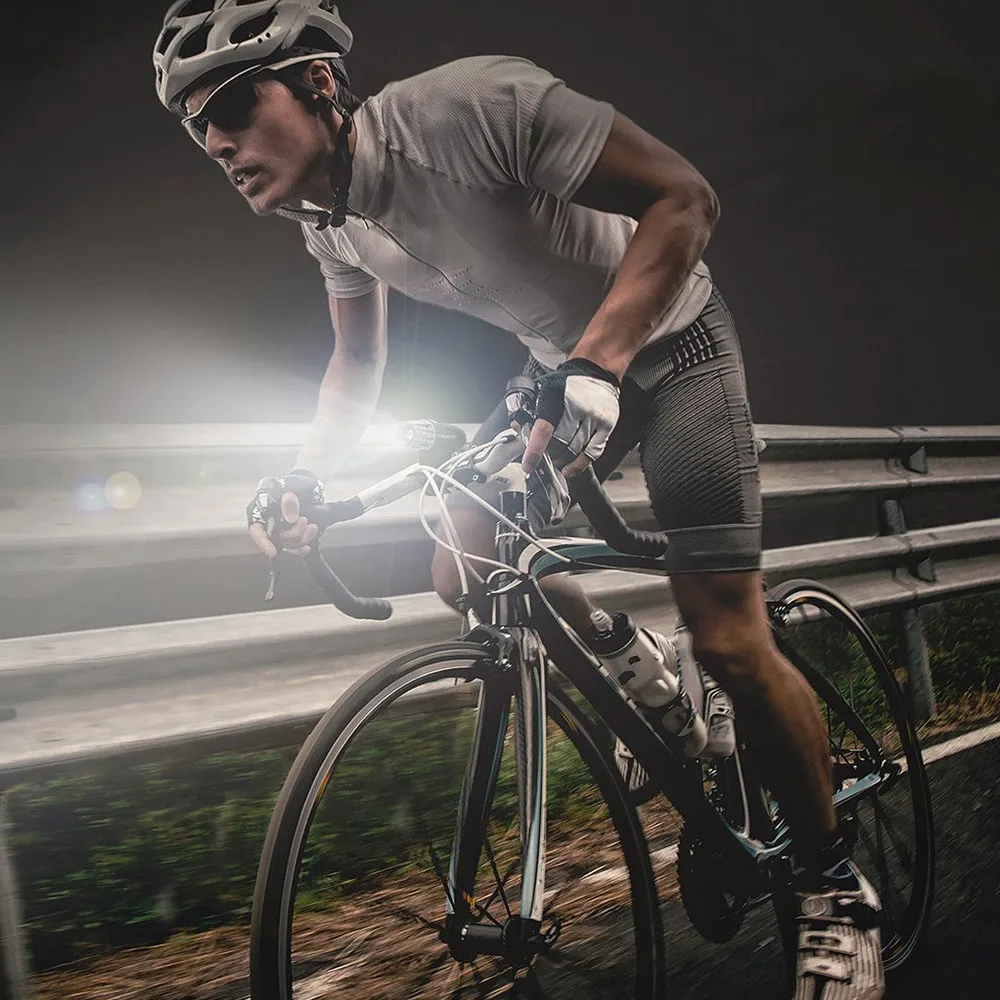 USB Rechargeable LED Bicycle Bright Bike Front Headlight And Brake Light Set Max.200 Lumens 30-50m Waterproof Plastic #5S07 | Спорт и
