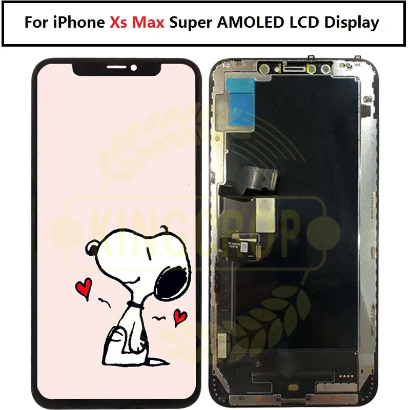ЖК дисплей OLED для iPhone Xs X S MAX сменный с сенсорным экраном и дигитайзером в сборе