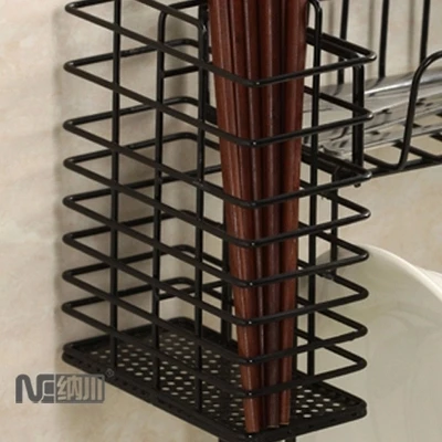  Kitchen tableware storage rack double drop tray drain ditch kitchen rack tray chopsticks cage LU421 - 32909386085