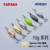 YAPADA Spoon 008 Vermin OWNER Treble Hook 10g/50mm 15g/60mm Multicolor Feather Metal Zinc alloy Fishing Lures Bass ► Photo 3/6