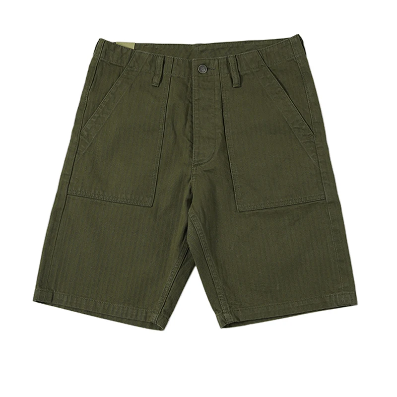 

BOB DONG Vietnam War OG-107 Pants Vintage Herringbone Military Shorts For Men