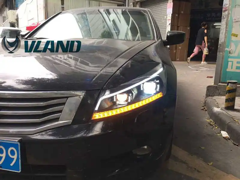 VLAND завод для автомобильных головных ламп Accord светодиодный светильник 2008 2013
