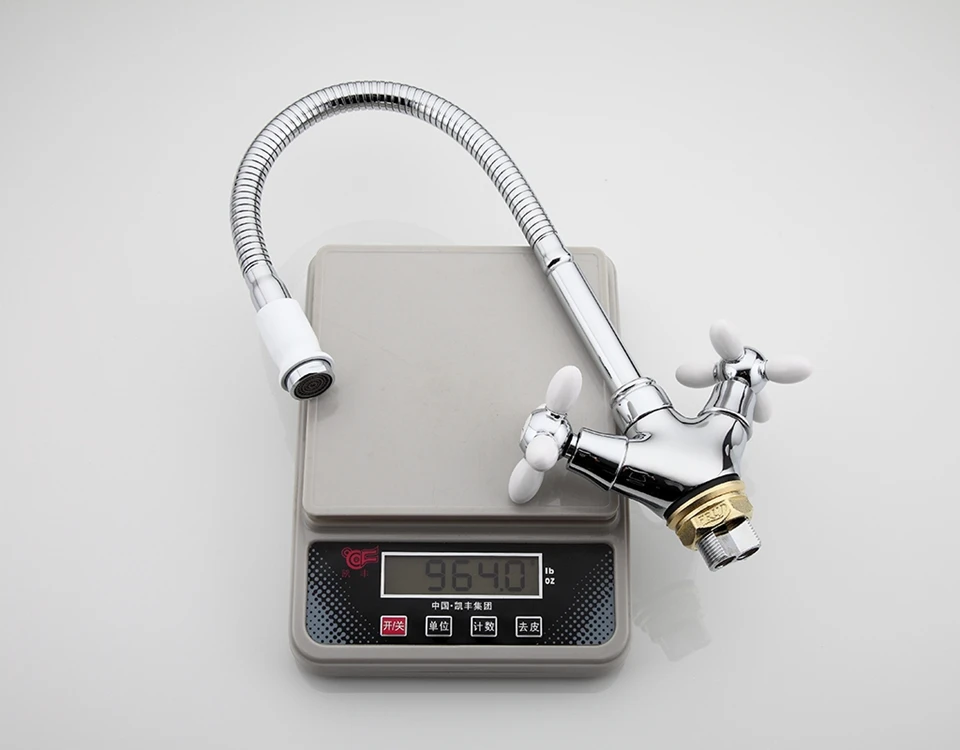 FRUD Solid Kitchen Mixer Cold and Hot flexible Kitchen Tap Single lever Hole Water Tap Kitchen Faucet Torneira Cozinha R43127-6