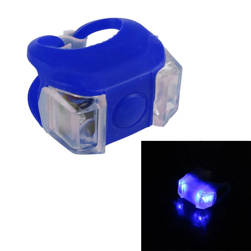 Flash Deal Silicone Bike Bicycle Lights Waterproof Cycling Front Rear Rail Light Handlebar LED Flash Safety Warning Lamps Battery 2