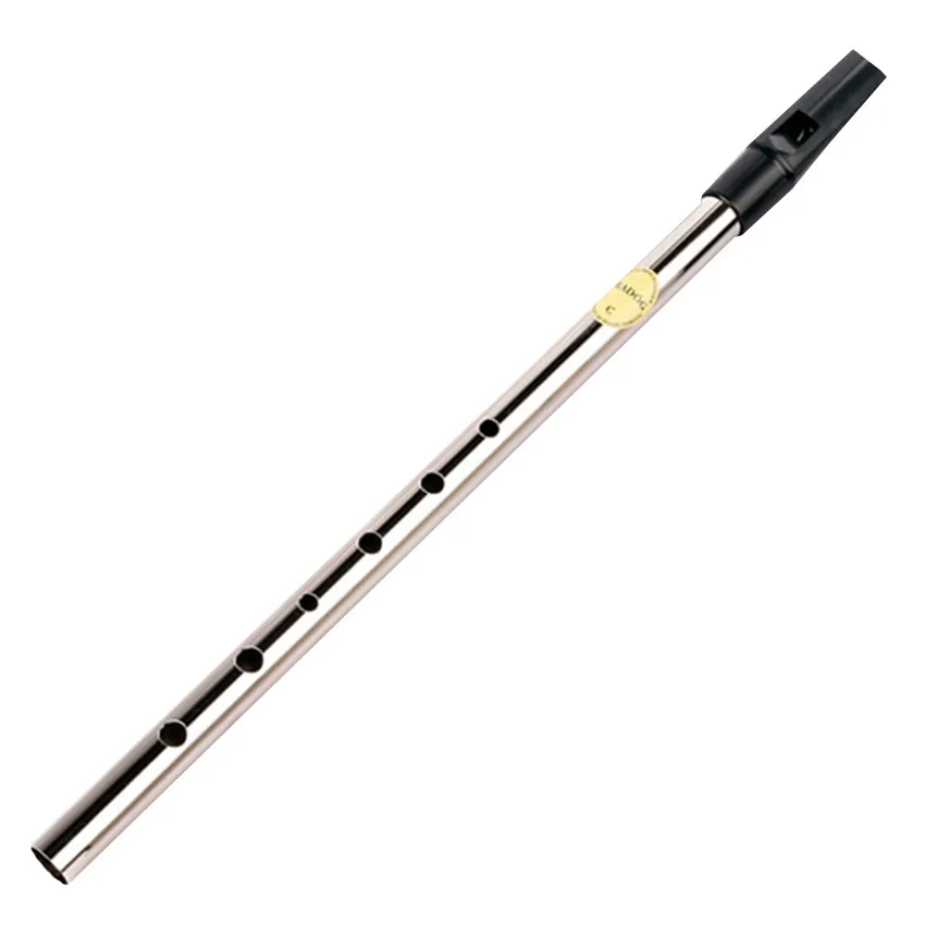 15.72US $ 21% OFF Tin Whistle Irish Penny Whistle Feadog 6 Hole C/D Key Fea...