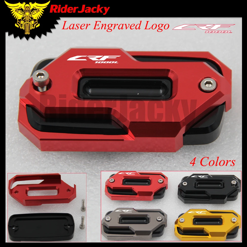 RiderJacky Motorcycle Front Brake Master Cylinder Fluid Reservoir Cover