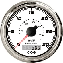 KUS gps Скорость ometer 0-30Knots Скорость датчик для лодки яхты 85 мм 12 V/24 V(серия SQ