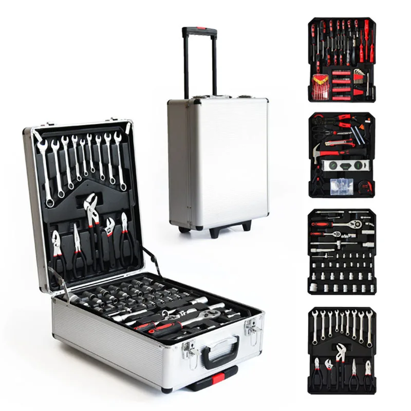 

LISM 217 pcs lever tool hardware toolCommercial hardware hand tools kit Wrench Screwdriver Knife hammer