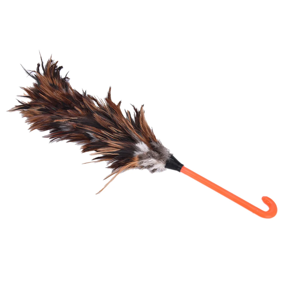 Ostrich Natural Feather Duster Brush With Wood Handle Household