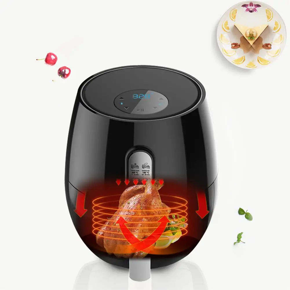 Adoolla 5.2L Smart Touch Screen Household Smoke-Free Electric Fryer for Potato Chip