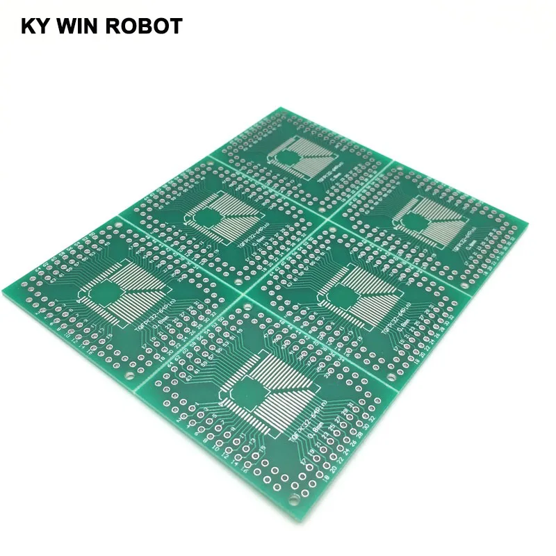 5 шт. QFP TQFP LQFP FQFP 32 44 64 80 100 LQF SMD Поворотный адаптер DIP плата PCB преобразователь