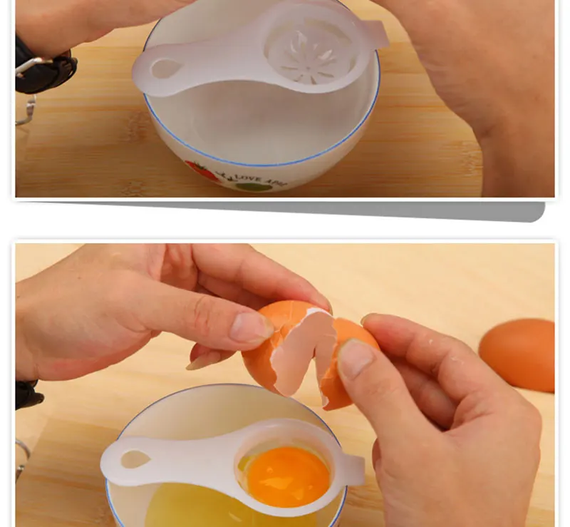 Яйцо белый желток сепаратор фильтр сито разделитель просеивания гаджет качество пластик кухня приготовления выпечки инструменты