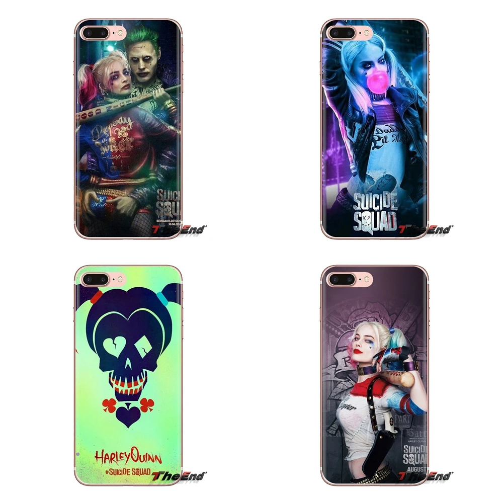 Transparent Soft Cases Covers For Samsung Galaxy A3 A5 A7 A9 A8 Star A6 Plus 2018 2015 2016 2017 suicide squad |