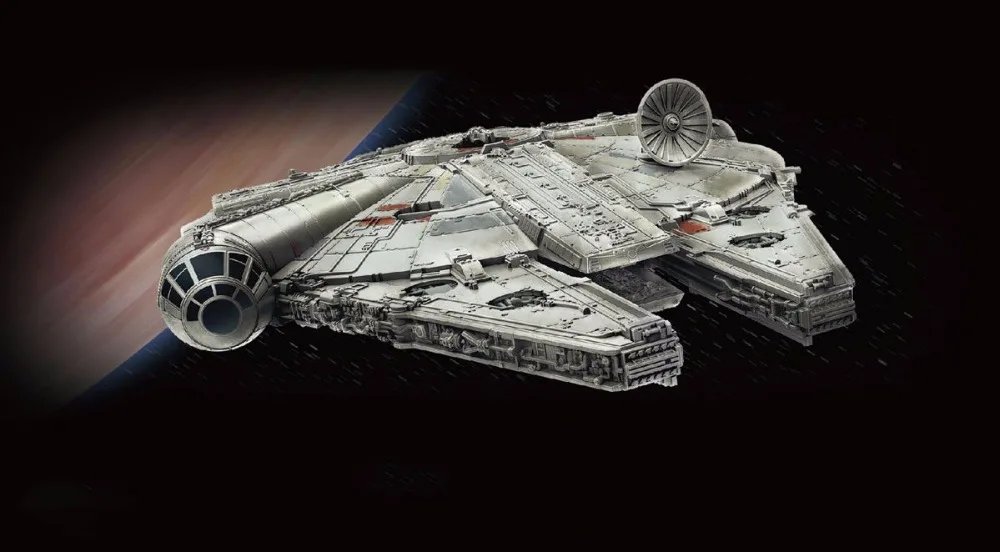 millennium falcon plastic toy