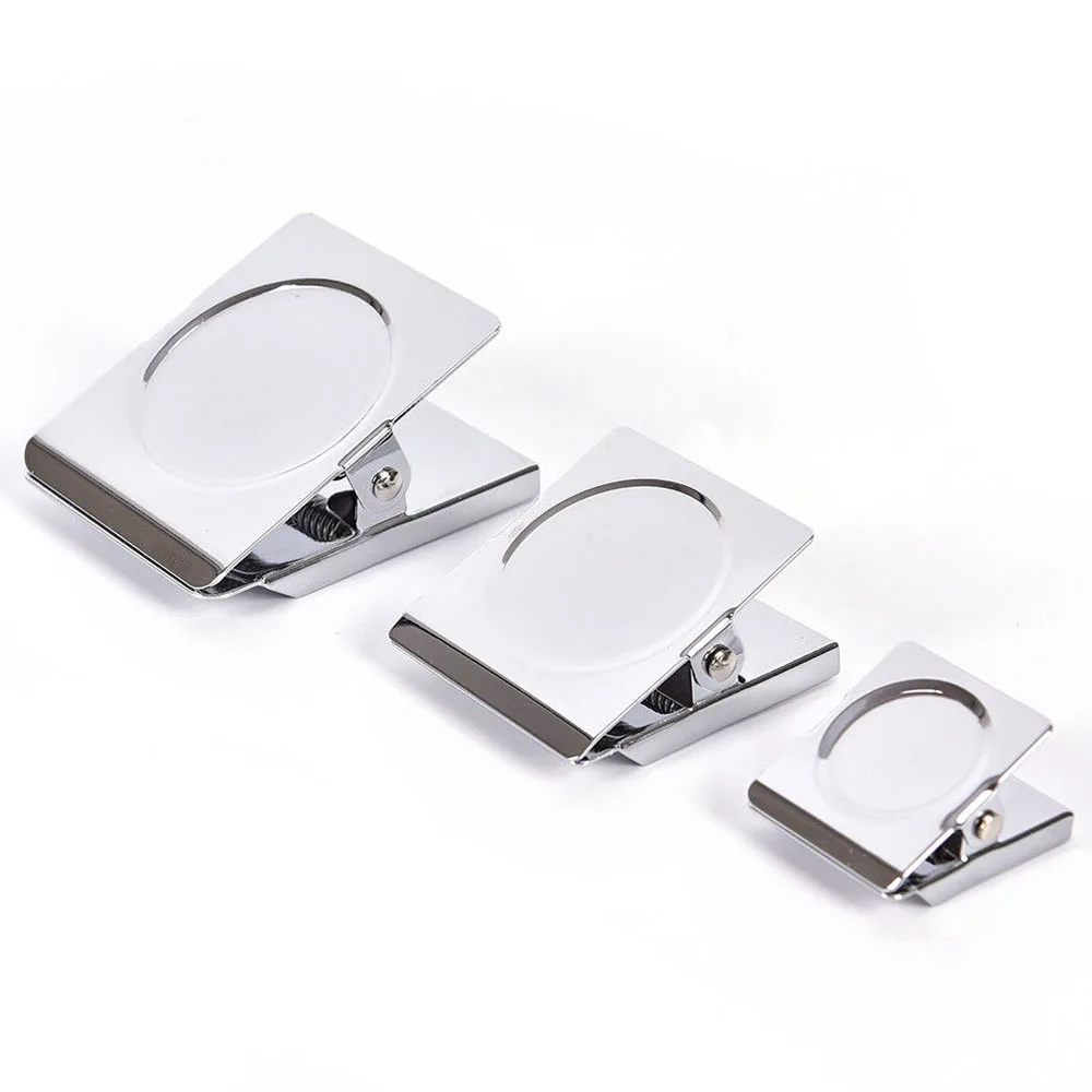 EbuyChX School Office Fridge Magnet Spring Loaded Wall Notes Ticket Hook Binder Clamp Clip 12pcs