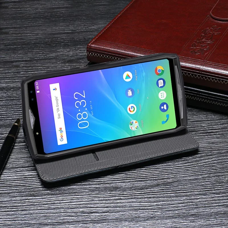 Для Ulefone power 5 чехол Роскошный Ретро кошелек с заклепками кожаный флип-чехол для телефона для Ulefone power 5 Чехол Coque аксессуары