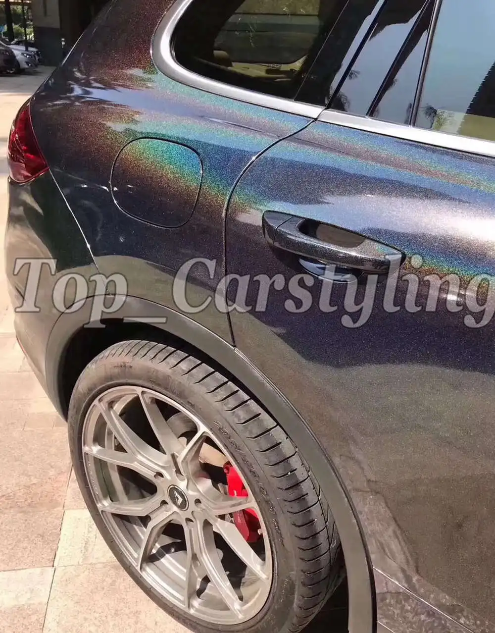 Gloss Black Psychedelic Flip Vinyl Wrap Whole Car Wrap Film With Air Release PROTWRAPS size 1