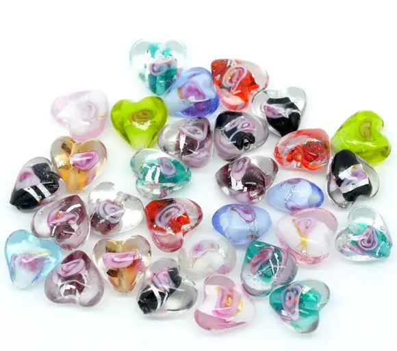 Foil Lined Glass Beads Foil Lined Glass Beads