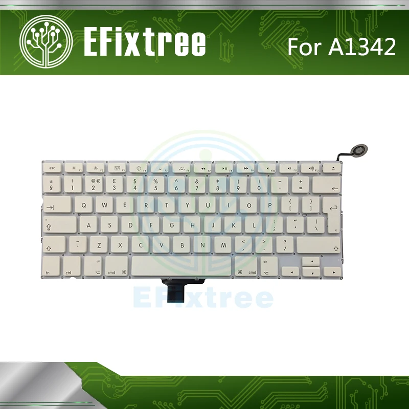 

10 PCS / Lot A1342 Keyboard Layout UK English For Macbook White 13.3 inch A1342 Keyboard US MC207 MC 516