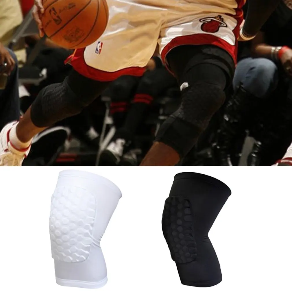 Men Kids Adult elastic stretchy knee pad Pad Basketball Leg Knee Short