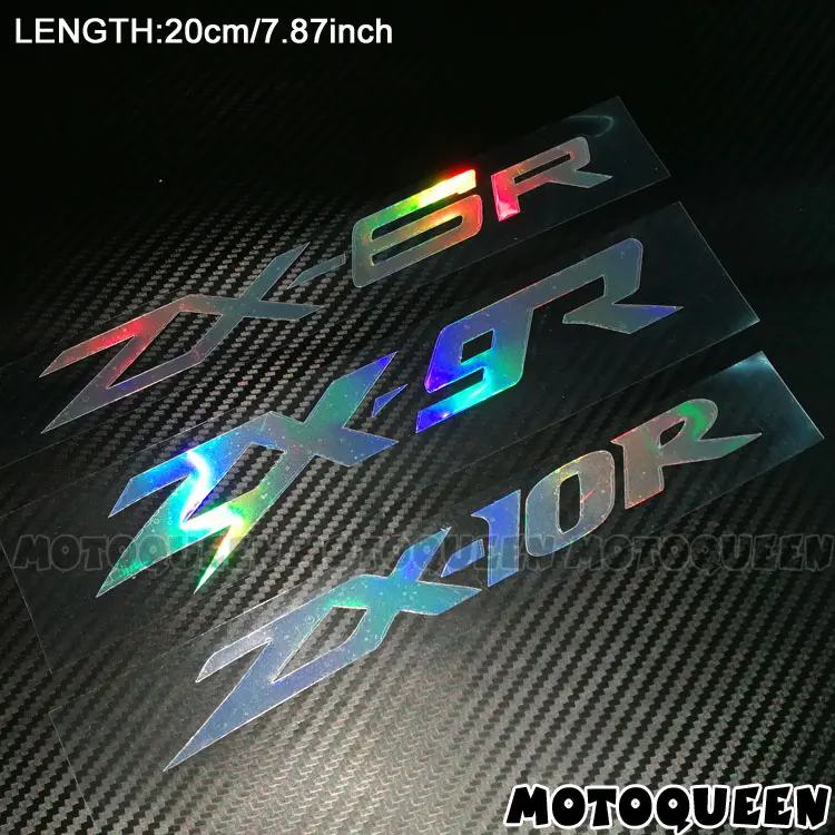 

Motorcycle Reflective Laser Helmet Tank Pad Decoration Sticker Motorbike Decals for Kawasaki ZX-6R ZX-9R ZX-10R ZX6R ZX9R ZX10R