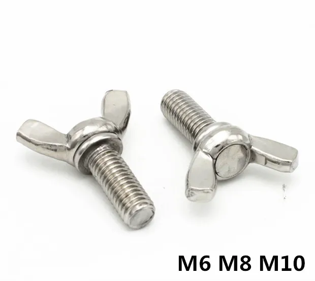 M6/M8/M10 DIN316 Butterfly Bolt Wing Bolt Set Wing Nuts Claw Screw Thumbscrew Stainless Steel M6/M8/M10 DIN316 Butterfly Bolt Wing Bolt Set Wing Nuts Claw Screw Thumbscrew Stainless Steel