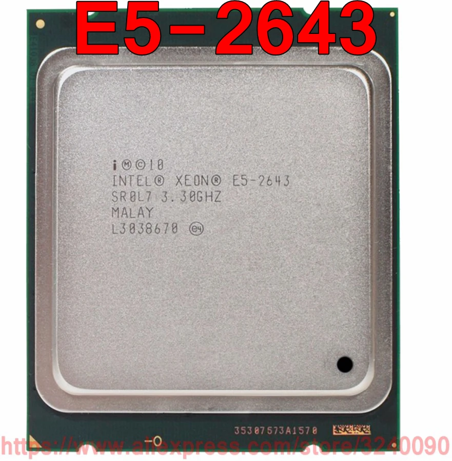 

Intel Xeon CPU E5-2643 SR0L7 3.30GHz 4-Core 10M LGA2011 E5 2643 processor free shipping speedy ship out