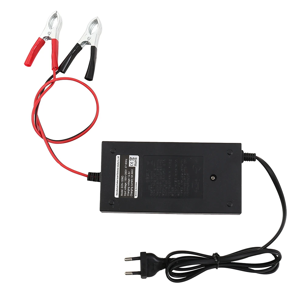 Full Automatic Car Battery Charger 110V/220V To 12V 6A 10A Smart Fast Power Charging Suitable for car motorcycle With EU Plug
