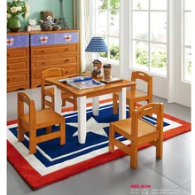 508-506 Solid wood small children table set for children bedroom kindergarten nursery school small dining round rectangle table