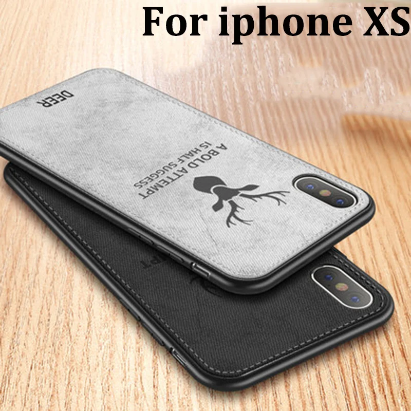 Чехол для iphone XS мягкий чехол телефона защитная задняя крышка iphoneXS тканевые Чехлы
