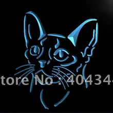 LB985-Абиссинская кошка Pet подарок Симпатичные свет знак