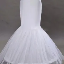 Русалка Юбка 1 Хооп Кость Эластичный свадебное платье кринолин Дешевые Свадебные юбка для жениться женщина
