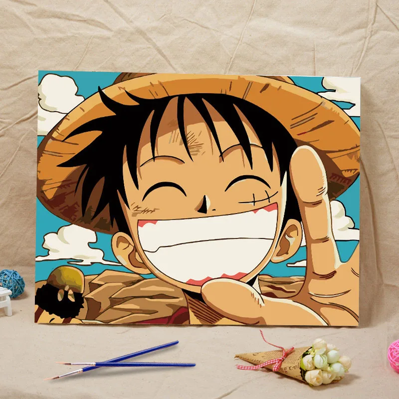 Frame Cartoon Figure Landscape Diy Painting By Numbers Handpainted Wall Artwork Pictures Unique Gift For Kids Adult Home Decor (12)