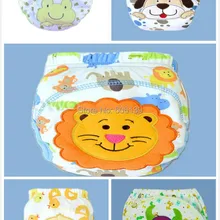 Милые водонепроницаемые трехслойные тренировочные штаны для маленьких мальчиков, трусы с медведем, нижнее белье, трусы для детей 1-3 лет, 5 шт./лот