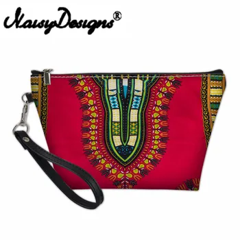 

Noisydesigns designer cosmetic bag Women African Lace Fabric Functional Travel Organizer Box Makeup Bag Toiletry Kit Necessaire